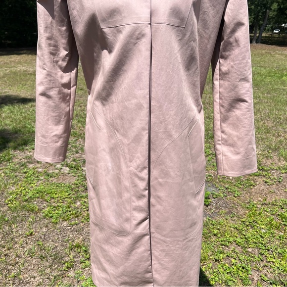 Authentic Lacoste Small-34 Rose Blush Pink Fashion Show Collection Trench Coat - Picture 6 of 16